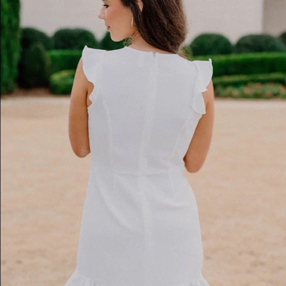 Express White Mini Ruffle Dress 🤍 - Picture 2 of 4